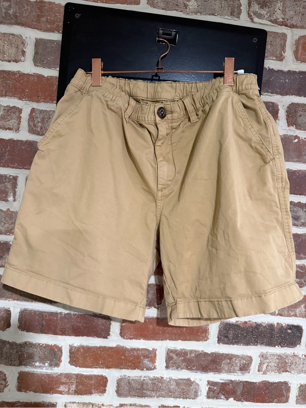 Chubbies Khaki Flat-Front Cotton Shorts